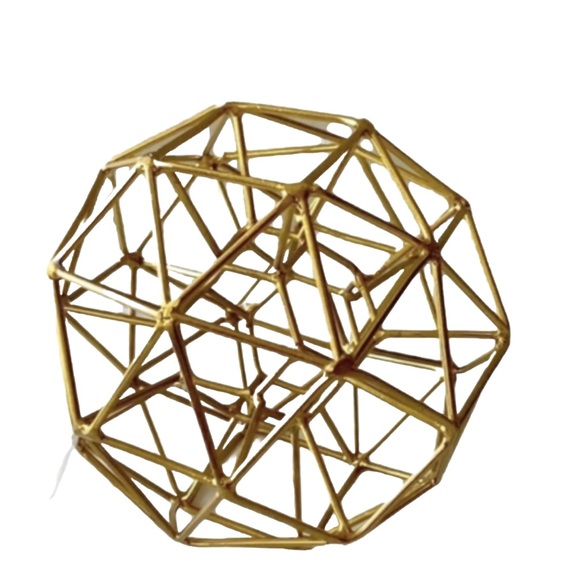 Brass Plated Iron Decagon - Picture 2 of 2